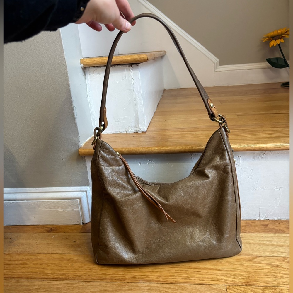 HOBO Brown Leather Shoulder/Crossbody Bag